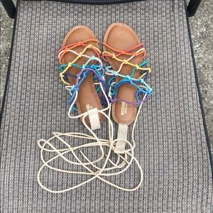 Mossimo Rainbow Tie Sandals
